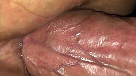 Watch this teen's fat pussy get destroyed in a hard fuck and creampie