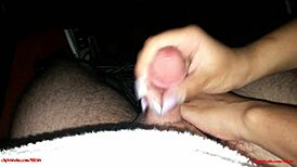 Handjob Cumshot Compilation with Interracial POV Action