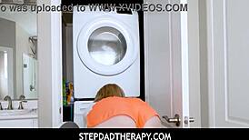 stepdadtherapy teen 18+ stepdaughter orgasms on stepdads fingers pov in garage - sahara skye jay rock