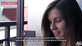 First time audition with squirting Canadian teen!