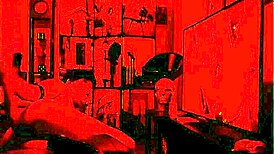 Gay masturbation with a devilish twist