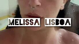 Big Cock Stud Drills Me Bareback in Shower, Cums on Face!