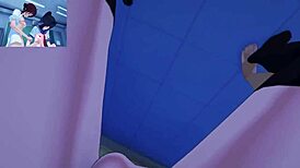 Futanari Pounds Boy's Ass To Creampie!