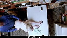 Old shoplifter punished for her hardcore BDSM sex scenes