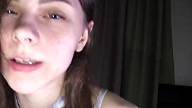 Cute Teen 18+ Enjoys Late Night Blowjob And Pussy Fucking In Dorm