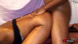 hard sex with friend, clothes ripped, juicy pussy dripping on monster cock.