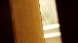 Spying on the hairy pussy shaving