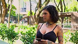 backstage with a slutty pornstar getting her ass fucked and gaping 😈