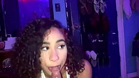 I am the throat goat princess yaya swallowing all of his dick in the bedroom.