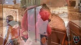 我看Aphro为Rome和Papi猛摇大屁股