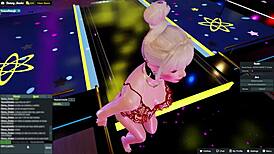 Yessicahotwife dancing at the night club