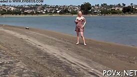 The hot teen chick with a beautiful butt gets fucked hard in POV.