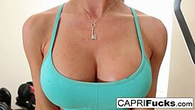 Workout Session Leads to Intense Sex with Brunette Star