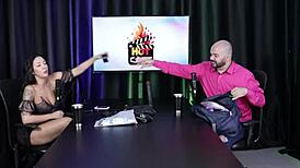 paulo avelar and victoria beatriz in sheer red for tiv models hot cast