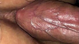 Watch this teen's fat pussy get destroyed in a hard fuck and creampie