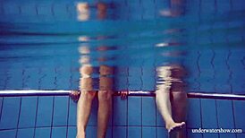 marusia and melisa darkova ripping clothes underwater on the beach 😍