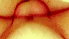 Amateur brunette rides cock and cums on her big ass.