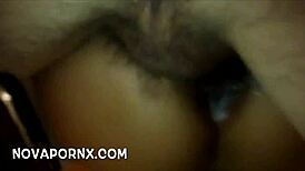 Asian milf sucks boyfriend's cock, gets creampie blowjob, and cumshot while husband films the amateur action.