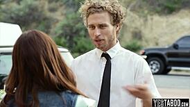 The missionary position explored with a teen 18+ in a detailed session