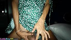 i had an intense ladyboy creampie massage session with assfucking