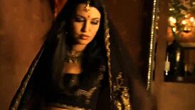 Cougar Babe Undresses In Exotic Indian Striptease