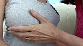 New lesbians Ashlee Graham and Magdalene St Michaels lick thick pussies