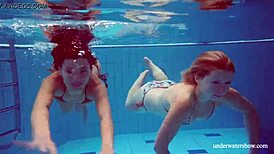 marusia and melisa darkova ripping clothes underwater on the beach 😍