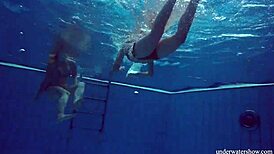 marusia and melisa darkova ripping clothes underwater on the beach 😍