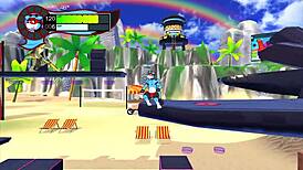 oh so hero gay hentai game with endless footjob on the beach