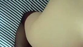 Watch this Asian couple doggystyle, riding bare feet on cock.