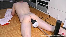 Mike Rides The Big Black Mamba On Fucking Machine!