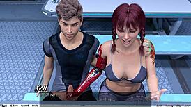 Stranded in Space 38 Features Public Handjob with Big Cock