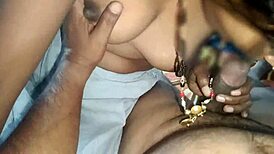 Desihotcouple, how wild is your Indian wife's homemade blowjob and cowgirl ride?