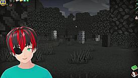 some hot underwear in hornycraft game with big ass