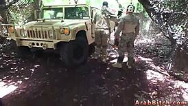 Teen colorado's first porn: blowjob in military uniform