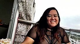 Hot couple gets caught fucking on balcony in front of neighbors 😏