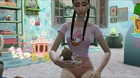 taking charge of my little niece craving my hard dick for play.