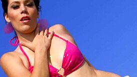 i found this brunette milf recovering and touched her shaved pussy, then fucked with condom 😈