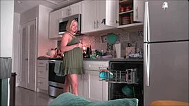 Step mom Brianna Beach grills daughter's Tinder date