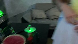 unfaithful wife fucks strangers at party while cuckold watches