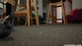 Sexy Colombian foot fetish in our favorite flirt hotel is so hot!