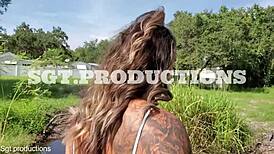 omg, i got tied up in a wild interracial wife swap with sgt miles in public!