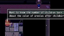 Tanned girl natsuki gets pussy wet from exhibitionist peeing in hentai game