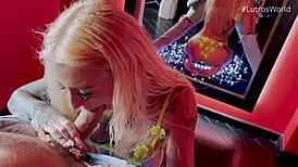 sasha beart cum slut sloppy big cock pov deepthroat blowjob before anal