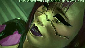 Rita Wheeler in Laguna Bend's intimate scene from Cyberpunk 2077 at ultra settings