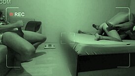 Chubby Amateur Cuckold Jerks Off While Wife Cheats With Lover