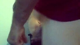 La folle masturbating and having sex without condom like a whore