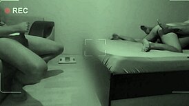 Chubby Amateur Cuckold Jerks Off While Wife Cheats With Lover