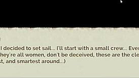 in lusty buccaneers parody, nami exposes her naked body at night