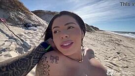 Gostosa Safada Meets Guy on Beach for Bareback Outdoor Sex Amateur Video
